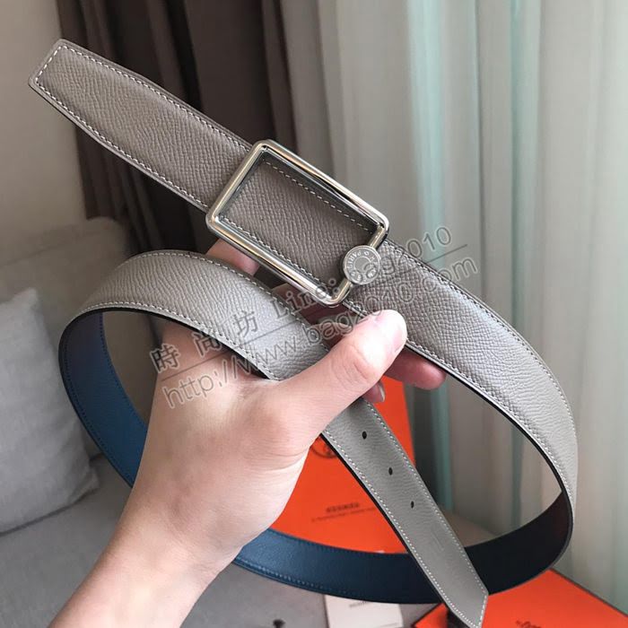 HERMES皮帶 OSCAR BUCKLE 雙面小牛皮 雙面皮帶 愛馬仕男士腰帶  hgh1904